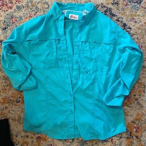 Blue women’s fishing shirt